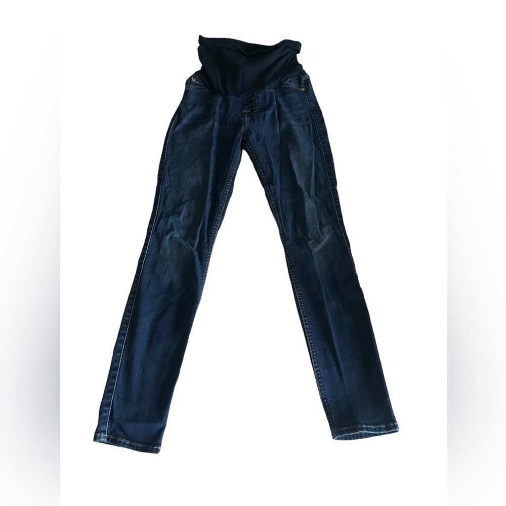 7 for all mankind, maternity ankle skinny jeans, size 28
